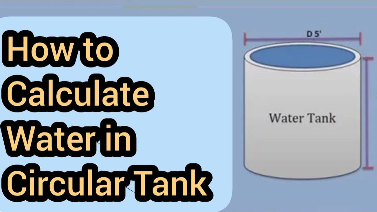 How to Calculate Water Capacity in Circular Tank | Urdu / Hindi | All About Civil Engineer