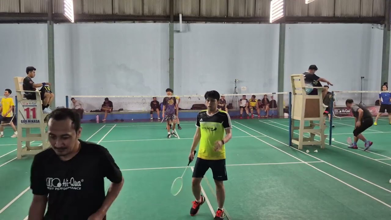 Pertandingan Persahabatan. PB. TAWON VS PB. SEIRYU. #badmintonlovers #badminton 
