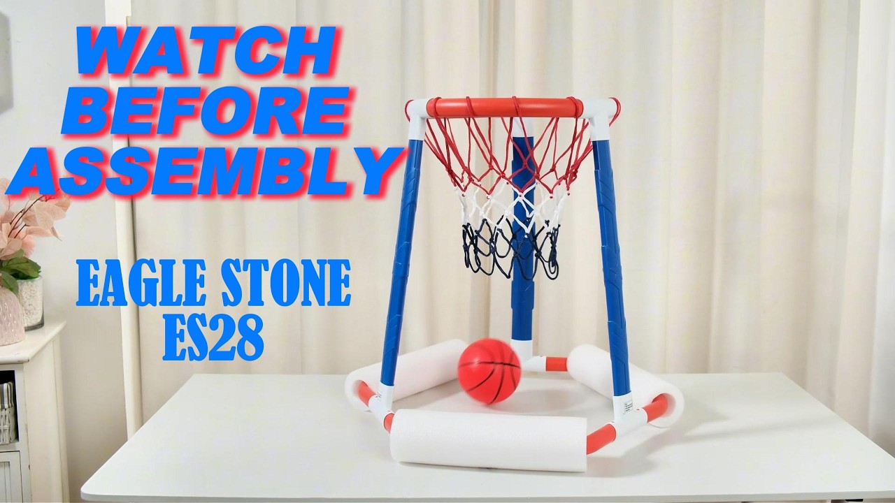 EagleStone ES28 Pool Basketball Setup & Support Guide | Floating Pool Basketball Game Instructions