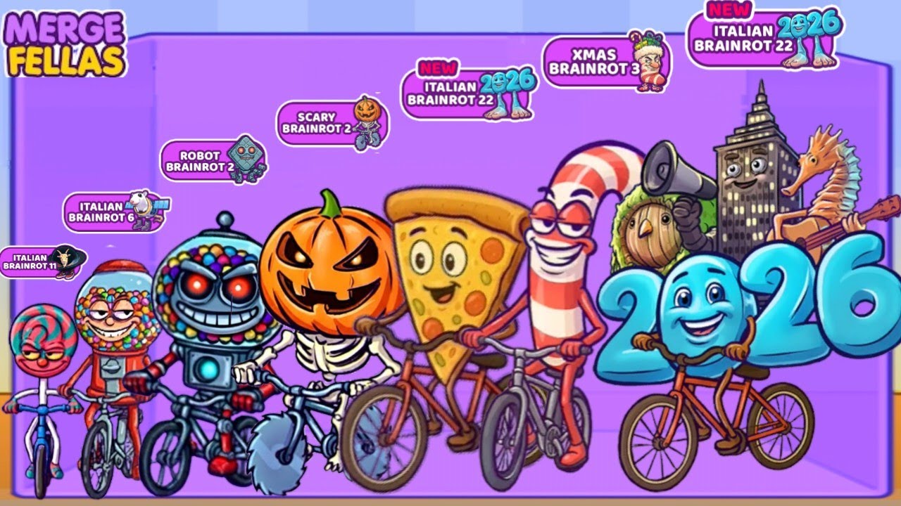 Merge Fellas BOSS + BOSS ⁉️ Brainrot 22,11,6, Robot, Scary, Xmas, Sahur - New Update | Max Level