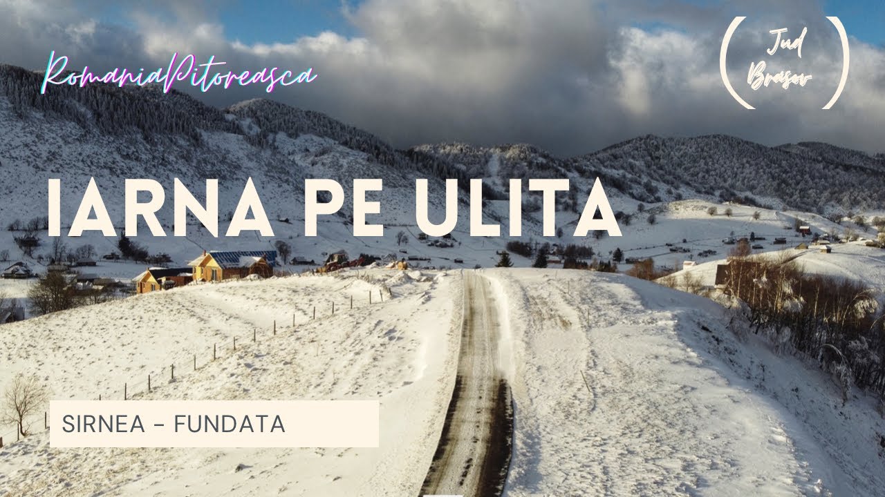 Iarna pe ulita | Sirnea | Fundata | Fundatica - drone and ground video