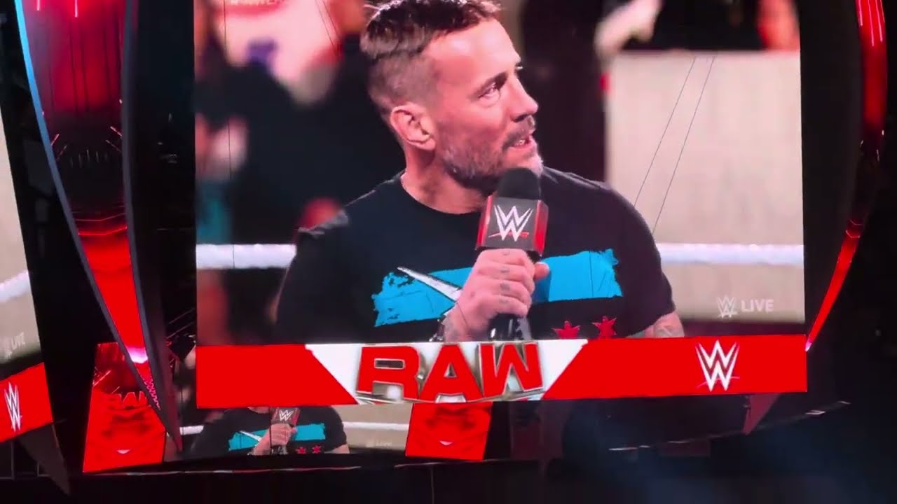 CM Punk first return entrance to WWE RAW (11/27/2023) Nashville, TN