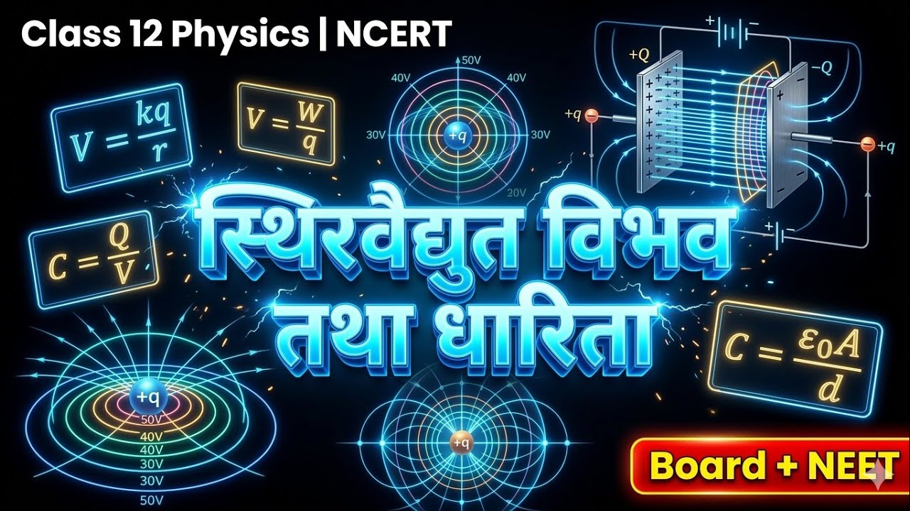 Class 12 Physics Ch-2 | स्थिरवैद्युत विभव तथा धारिता | NCERT Line by Line | आसान हिंदी में