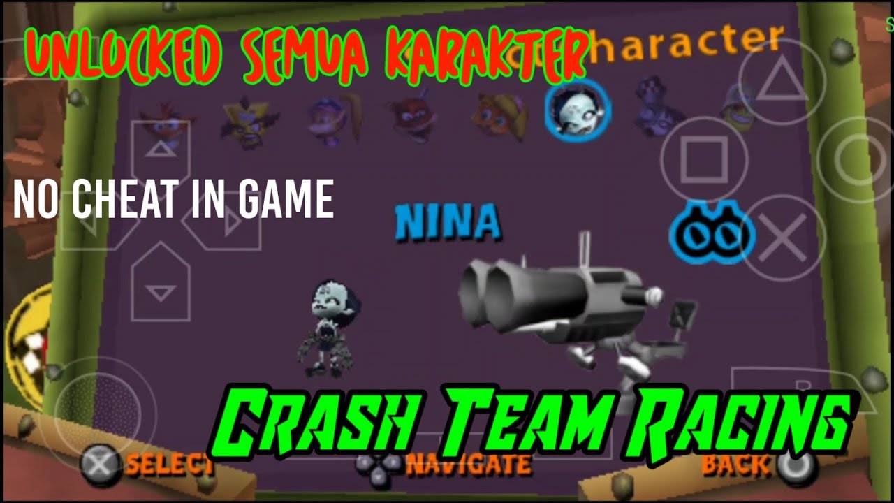 Cara unlocked semua Character di CTR PSP/PS2 || Crash Team Racing