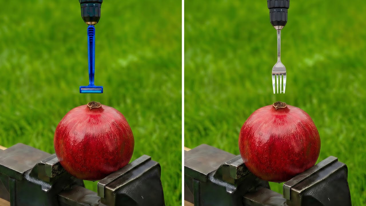 Razor vs Fork | Which One Peels the Pomegranate?