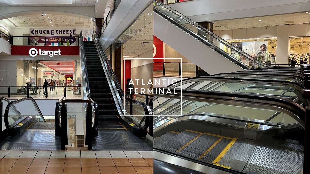 Nice Fujitec Double-File Escalators - Atlantic Terminal - Brooklyn, NY