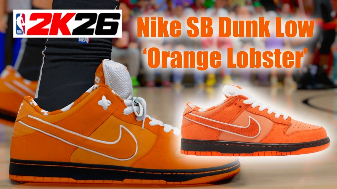 NBA 2K26 Shoe Creator - Nike SB Dunk Low Orange Lobster