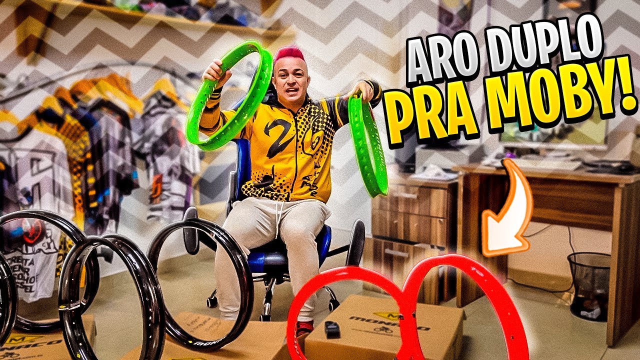 NOVAS RODAS DA MOBILETE ARO DE ALUMÍNIO AERO FOLHA DUPLA