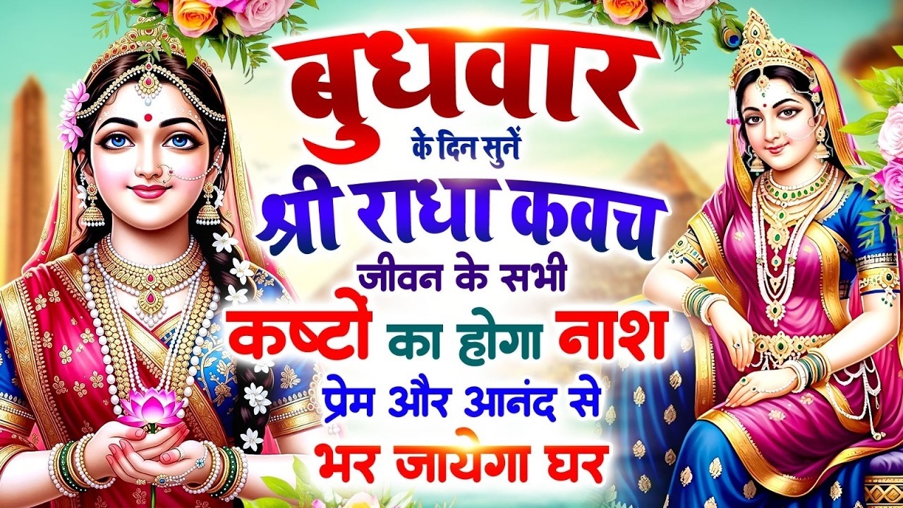 बुधवार को सुनें श्री राधा कवच 🙏 सभी कष्टों का होगा नाश 🌸 प्रेम और आनंद से भर जाएगा घर #Radha_Kavach