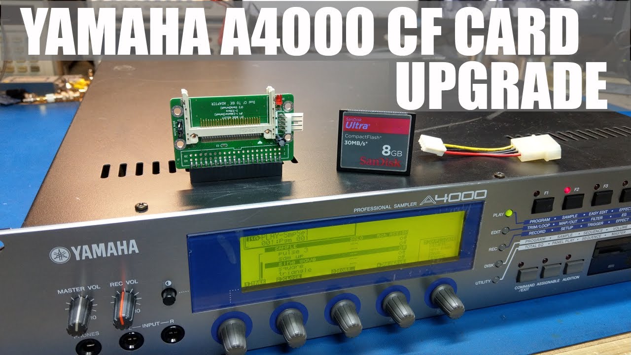 Сэмплер Yamaha A4000: простое обновление компактного флэш-накопителя менее чем за 15 долларов