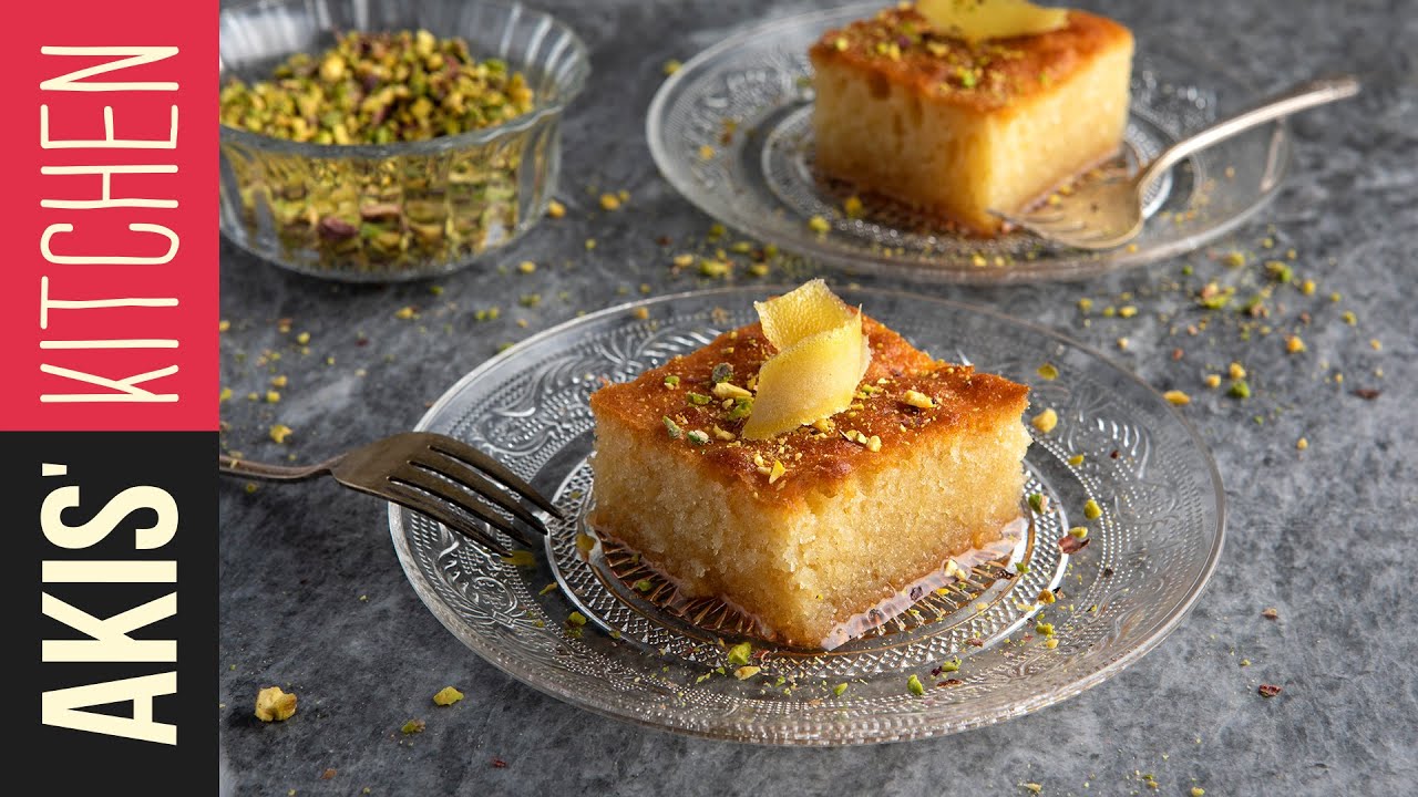 Greek Semolina Cake (Ravani) | Akis Petretzikis