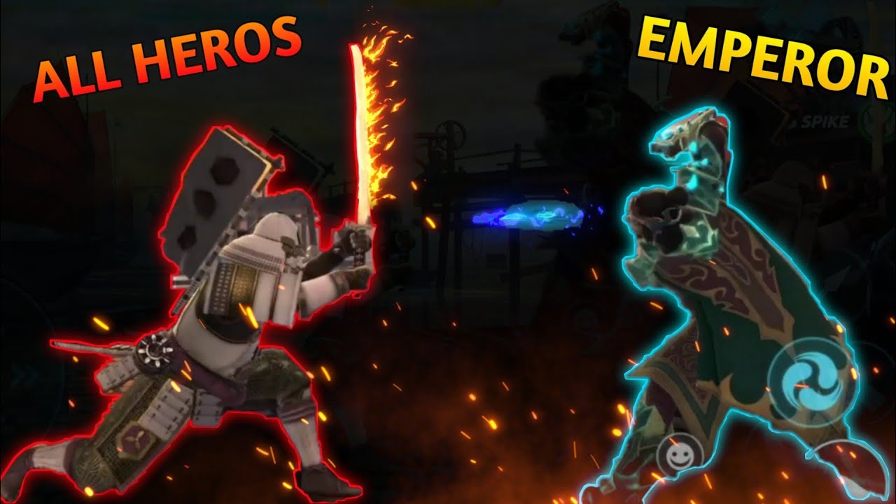 The most epic fights [ Emperor Vs All Heros ] - Shadow Fight Arena