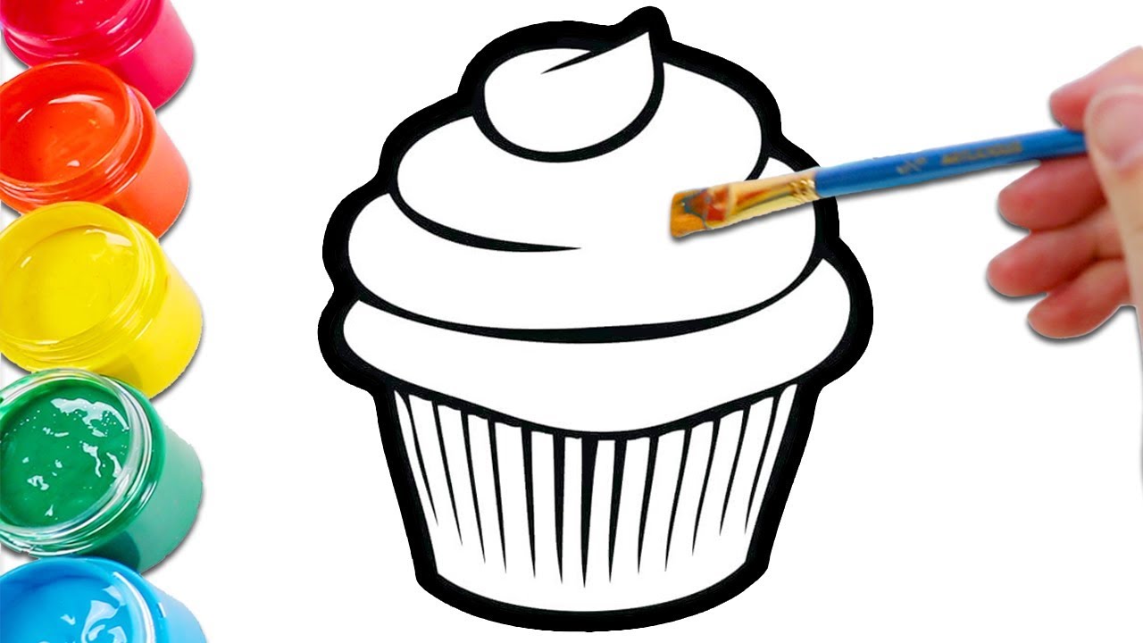 Learn Colors Drawing and Painting Cupcakes, Beach Balls, & More!