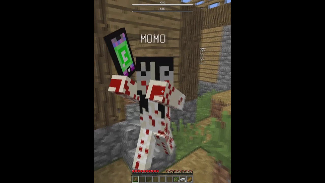 Я СПАС ВСЕХ ЖИТЕЛЕЙ ОТ МОМО В МАЙНКРАФТ 100% ТРОЛЛИНГ ЛОВУШКА MINECRAFT #shorts