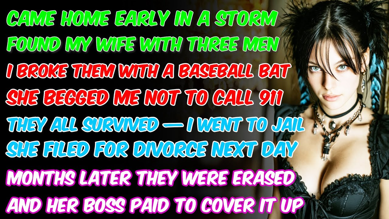 I Caught My Wife With Three Men During A Storm — And My Baseball Bat Taught Them A Painful Lesson