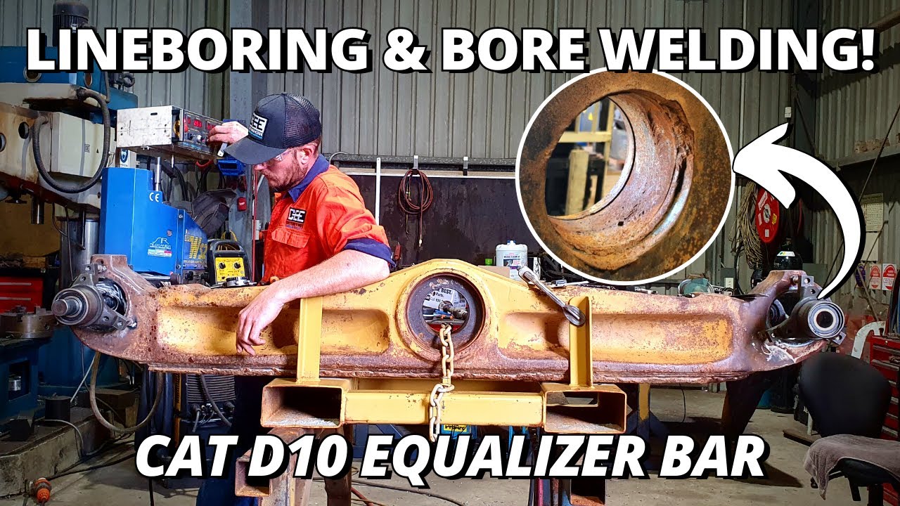 Line boring & Bore welding D10 Dozer Equalizer Bar | Sir Meccanica WS2