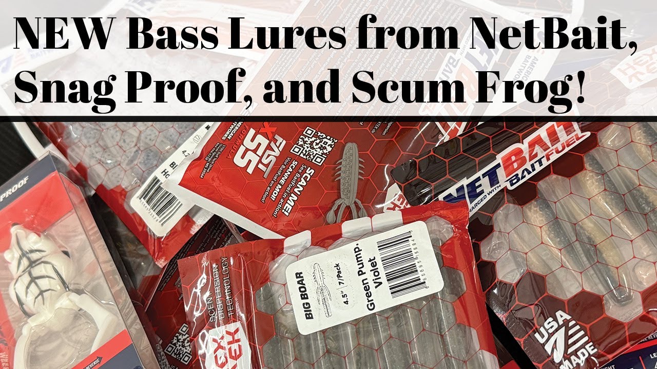 NEW Bass Lures from Netbait, Snag Proof, and Scum Frog!