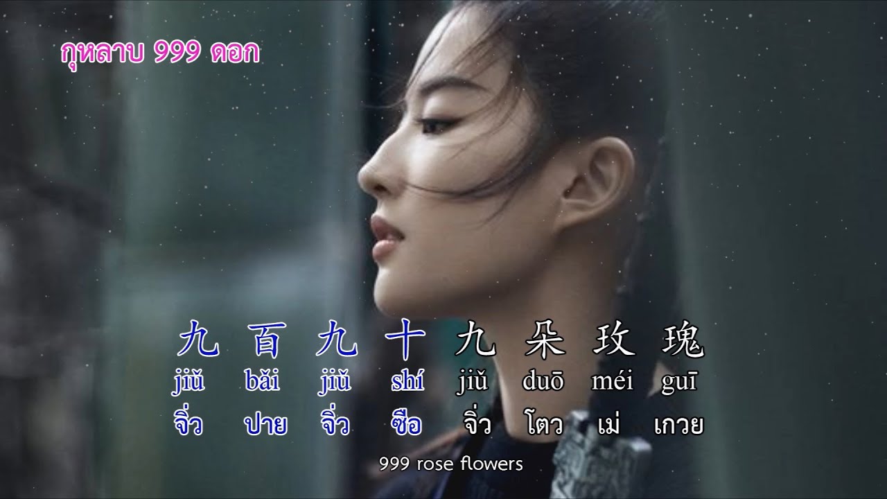 กุหลาบ 999ดอก 九百九十九朵玫瑰 (999 Roses) CN,TH,EN,pinyin
