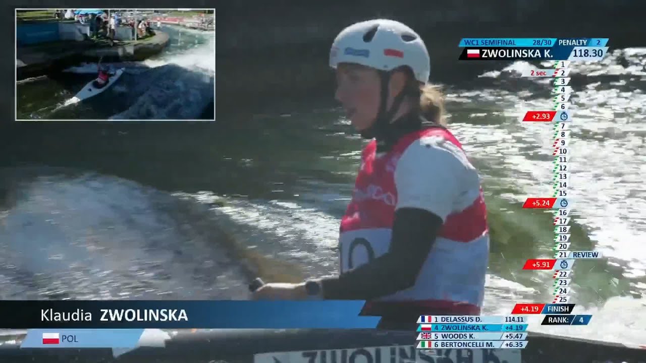 Klaudia Zwolinska, POL, Women’s Canoe Semi Finals / 2025 ICF Canoe Slalom World Cup Augsburg