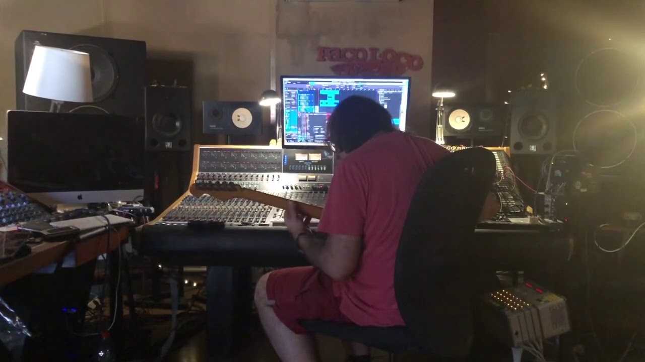Instantáneas de la grabación de “La marca” en Paco Loco Estudio