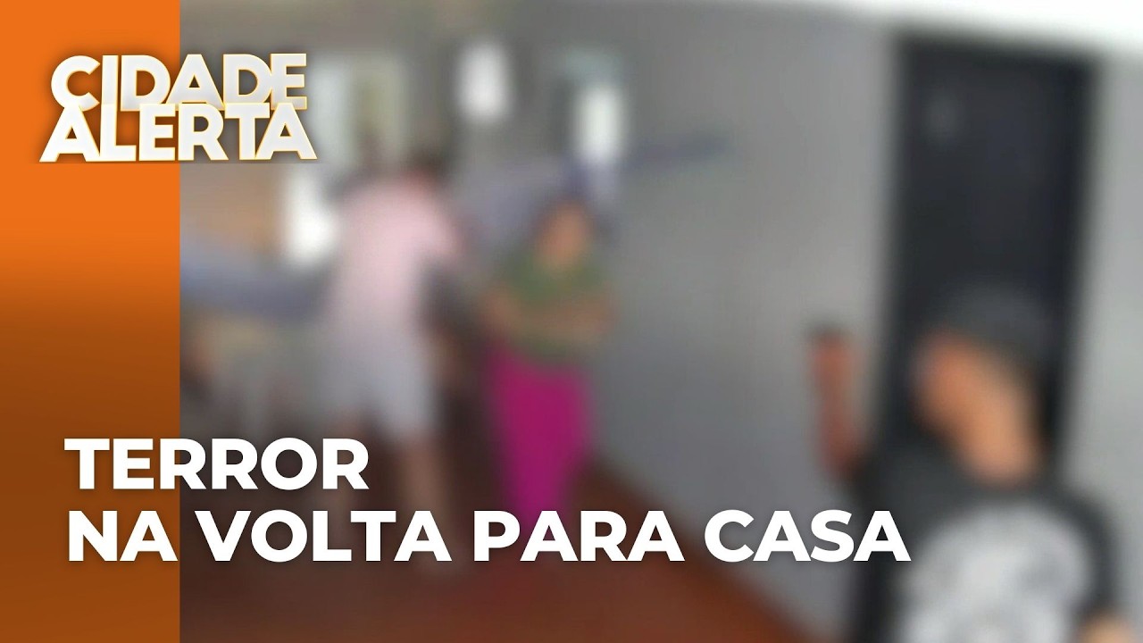 Família é rendida e obrigada a deitar no chão por suspeitos armados durante roubo