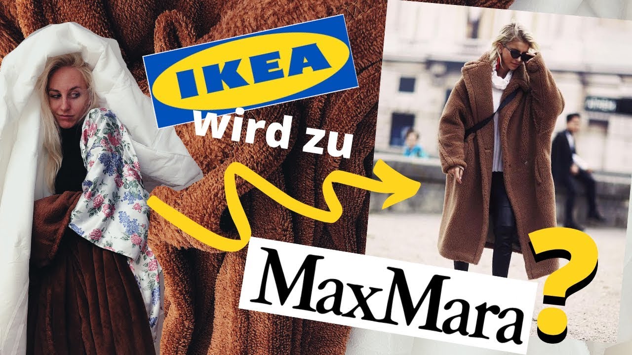 DIY Teddy-Mantel 🧸 MAX MARA Style aus IKEA Decken und Morgenmantel selber machen?