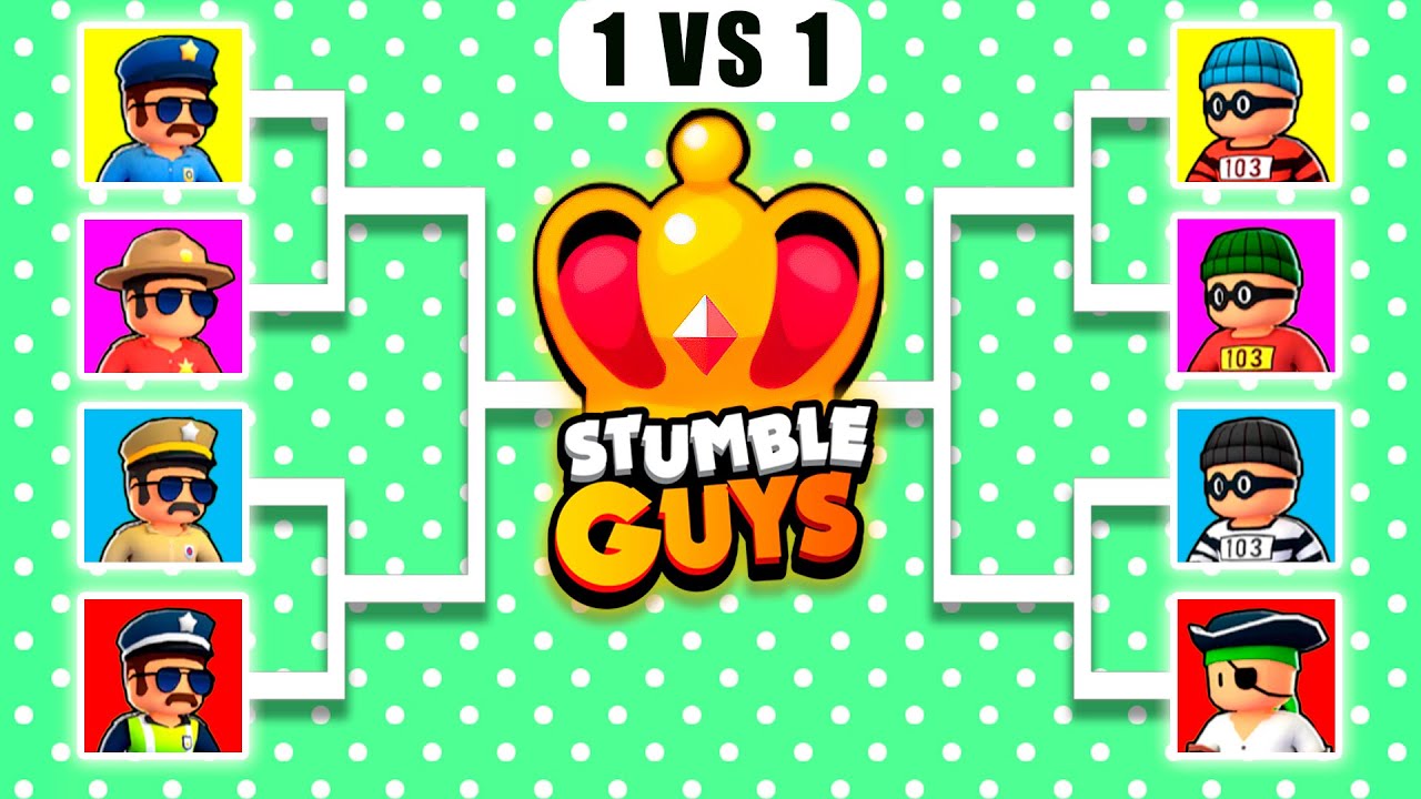 Police vs Thieves Tournament 🔥 0.45 NEW SKINS 🔥 Stumble Guys Tournament Battle