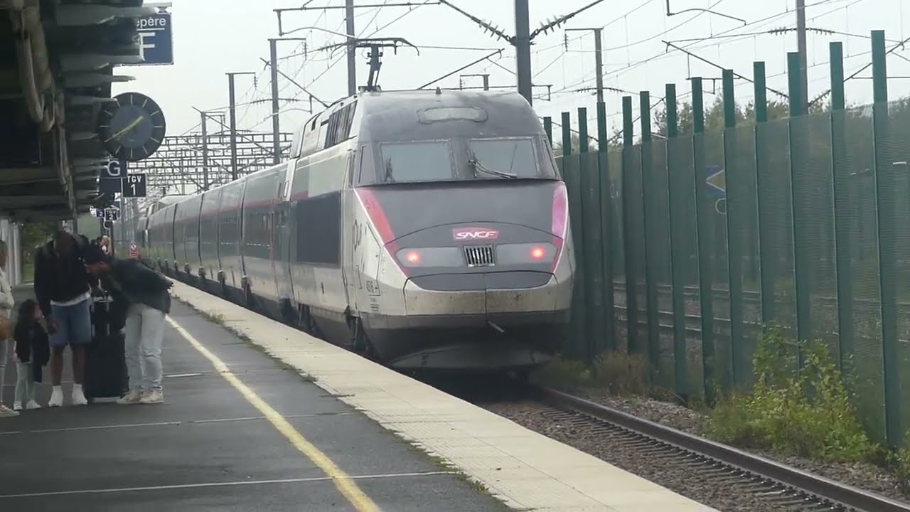 [RAILWAY ACTION] - LGV Nord Europe - TGV Haute Picardie station 🇫🇷
