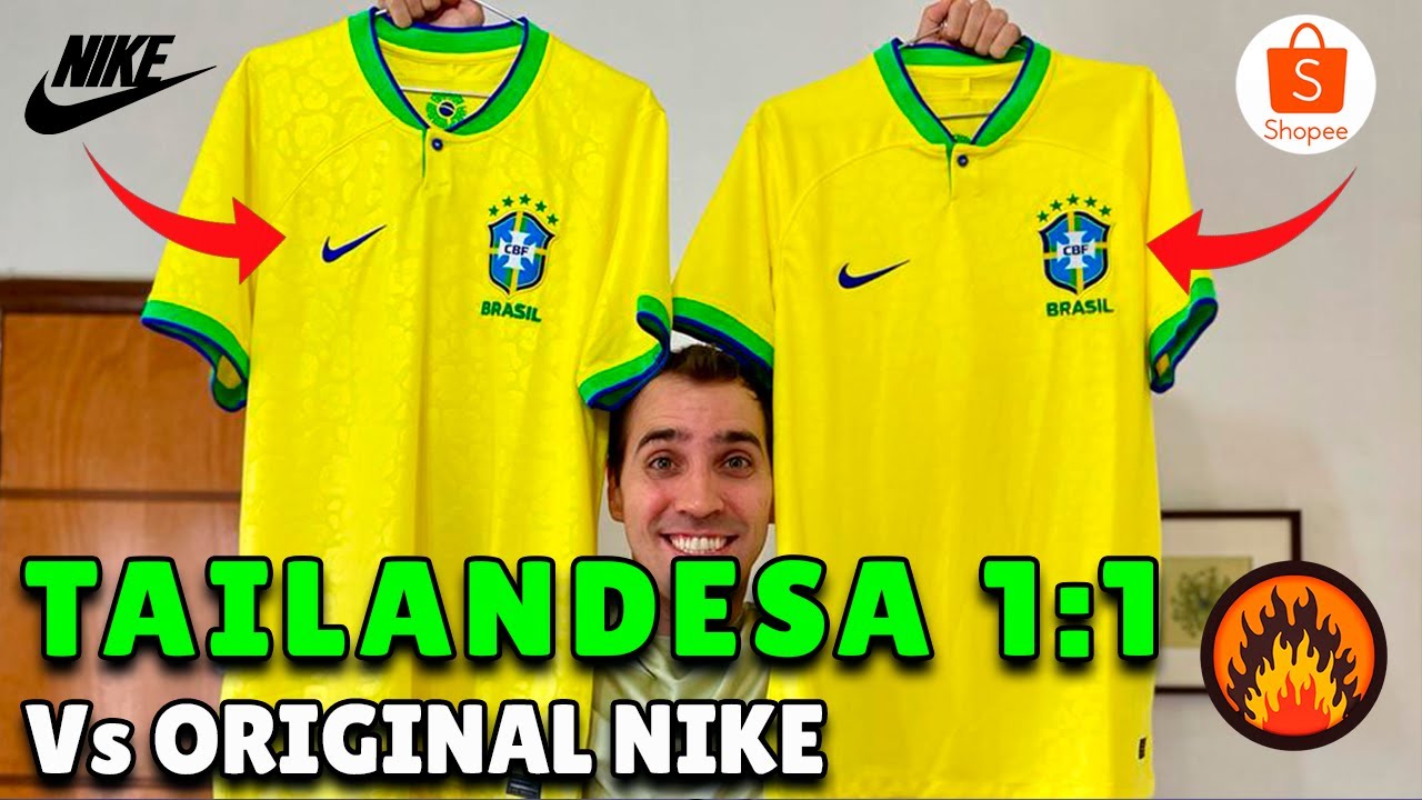 ORIGINAL Nike vs TAILANDESA 1:1 - Nova Camisa do Brasil - A Verdadeira 🇧🇷