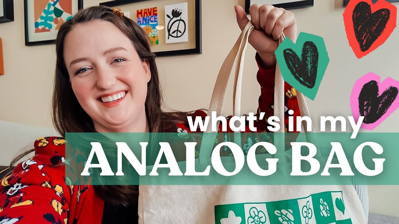 CREATING AN ANALOG BAG | Avoid Doomscrolling with Screen-Free Hobbies & Mindful Living