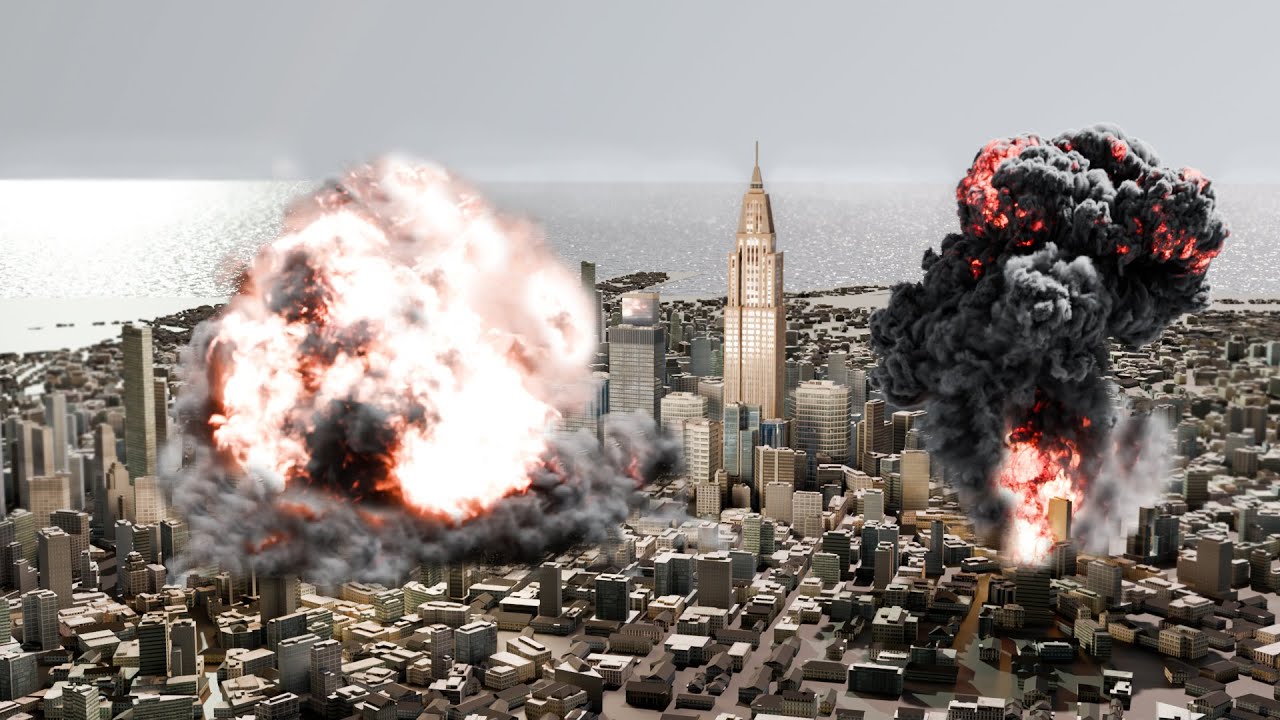 EXPLOSIONS Size Comparison | 3D Animation