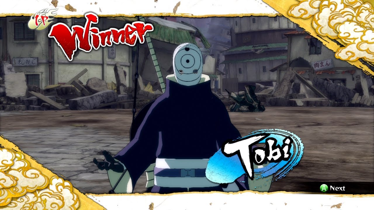 Naruto Ultimate Ninja Storm 3 Rinnegan Tobi Complete Moveset with Command List