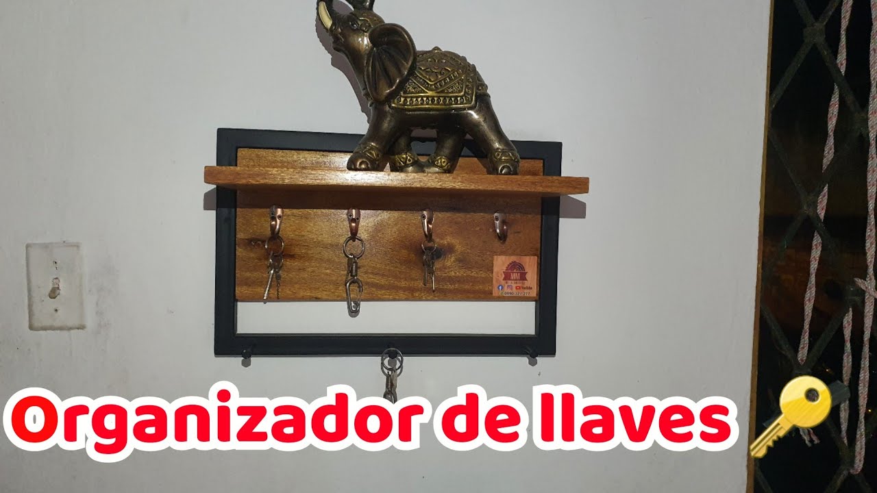 Organizador de LLAVES 🔑 en METAL Y MADERA, PASO A PASO su Fabricación