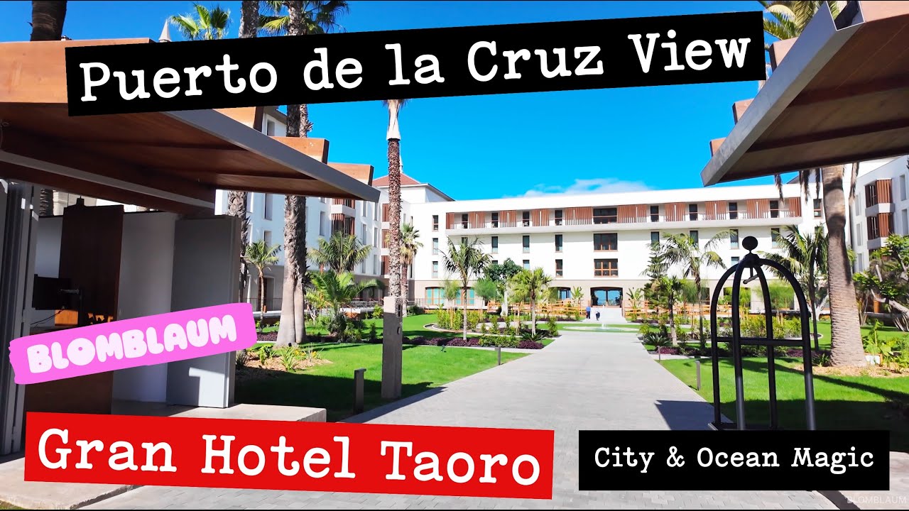 Puerto de la Cruz Walk 4K | Parque de La Sortija, Gran Hotel Taoro & City Views to Plaza del Charco