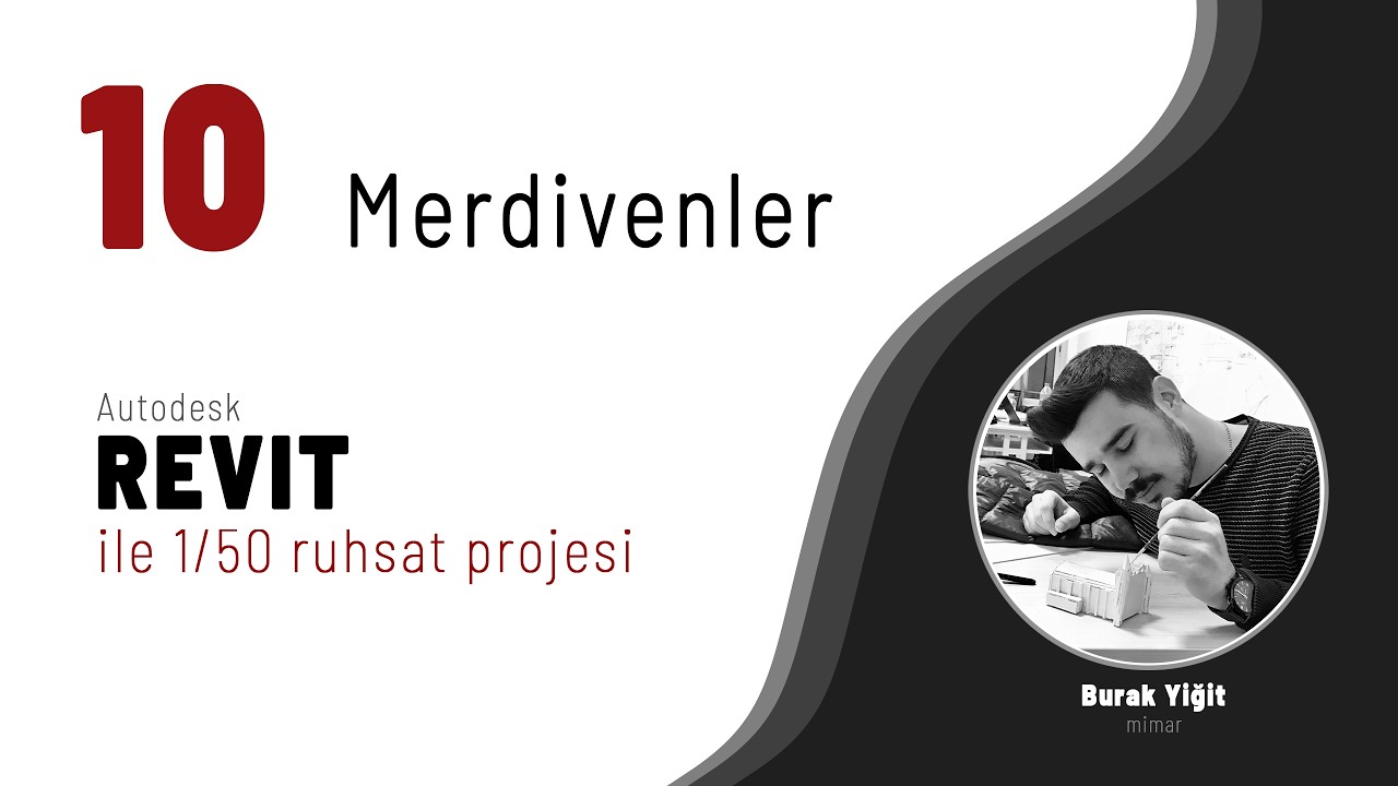 Revit ile Ruhsat Projesi # 10 | merdivenler