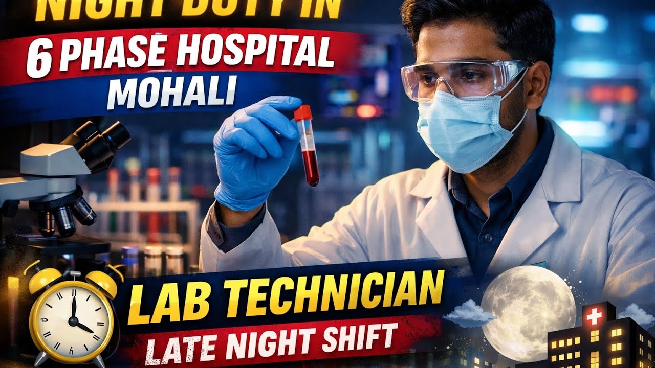 Night duty in 6 phase hospital mohali 🤪😂