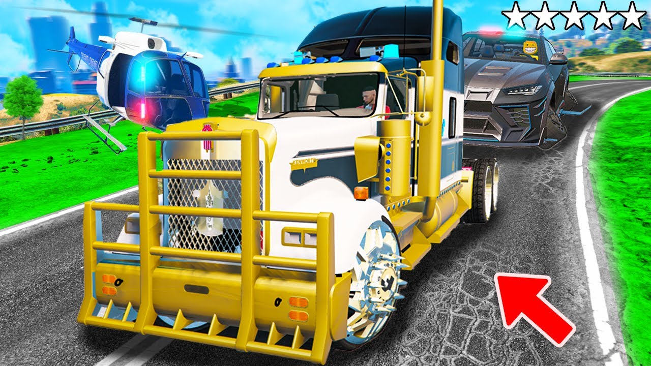 POLIZEI verfolgt OP LKW in GTA 5! (Polizei vs. Dieb)