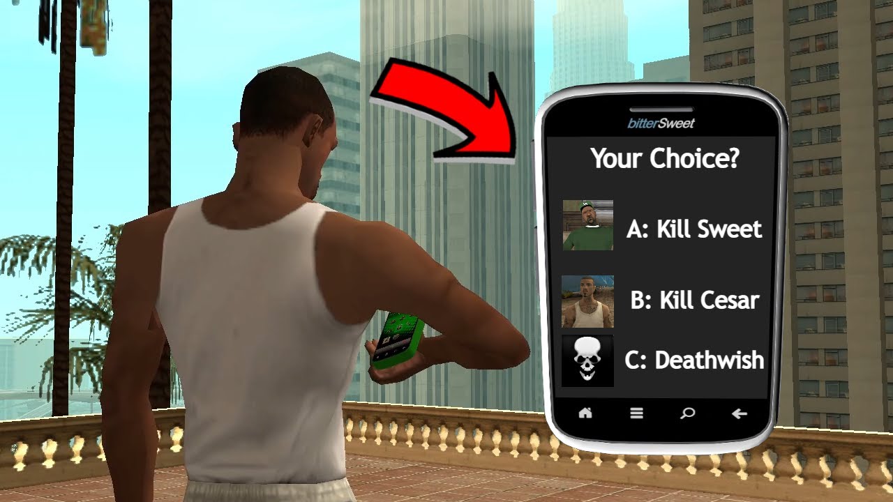 Что если бы можно было выбрать концовку GTA San Andreas?
