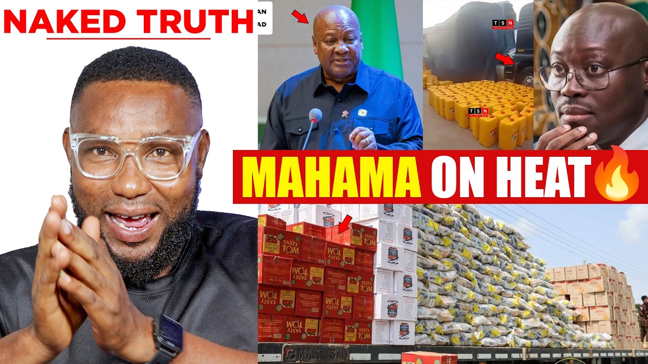 🔥Mahama takes Bold Step, Bans Transit of Rice, Mackerel & Tomato to Protect Ghana’s Market!👏