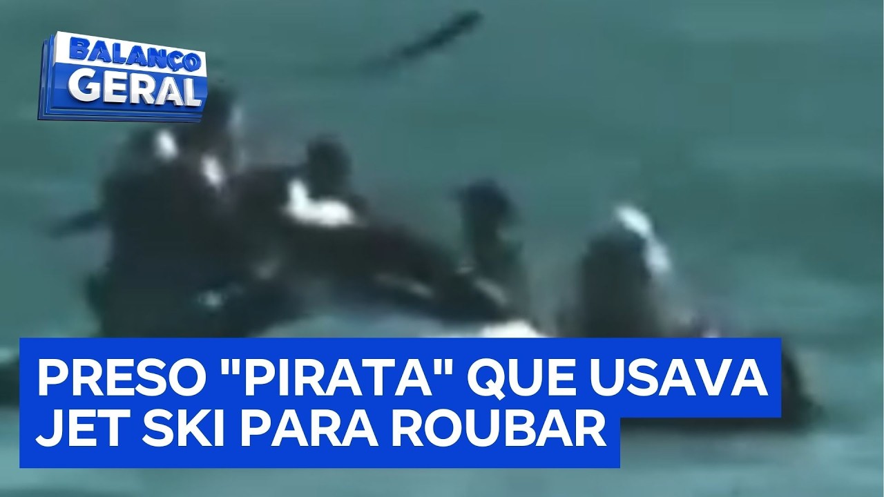 Preso criminoso que usou moto aquática para assaltar casal em lancha