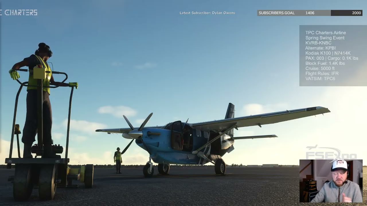 Vero Beach to Beaufort | Kodiak K100 | TPC Charters Airline - Spring Swing Event | VATSIM