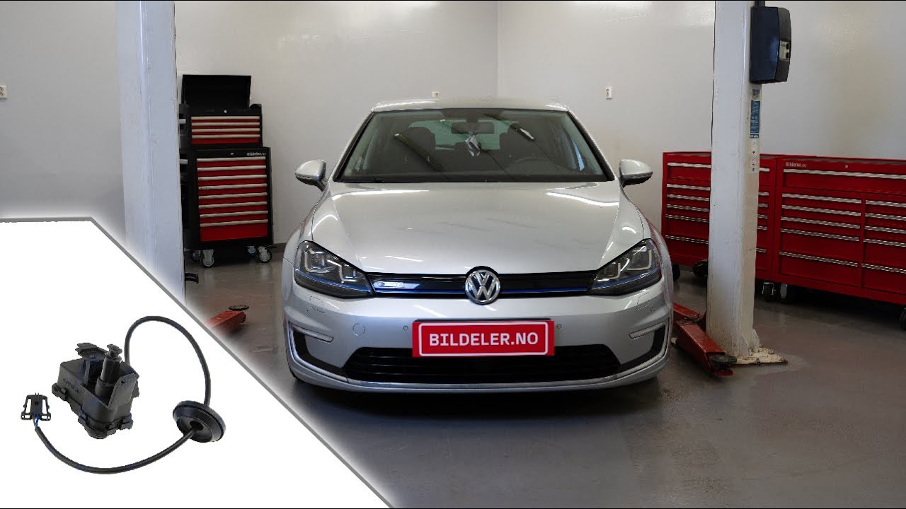 Volkswagen E-Golf(VII): Hvordan bytte tanklukelås - 2013 og nyere modeller
