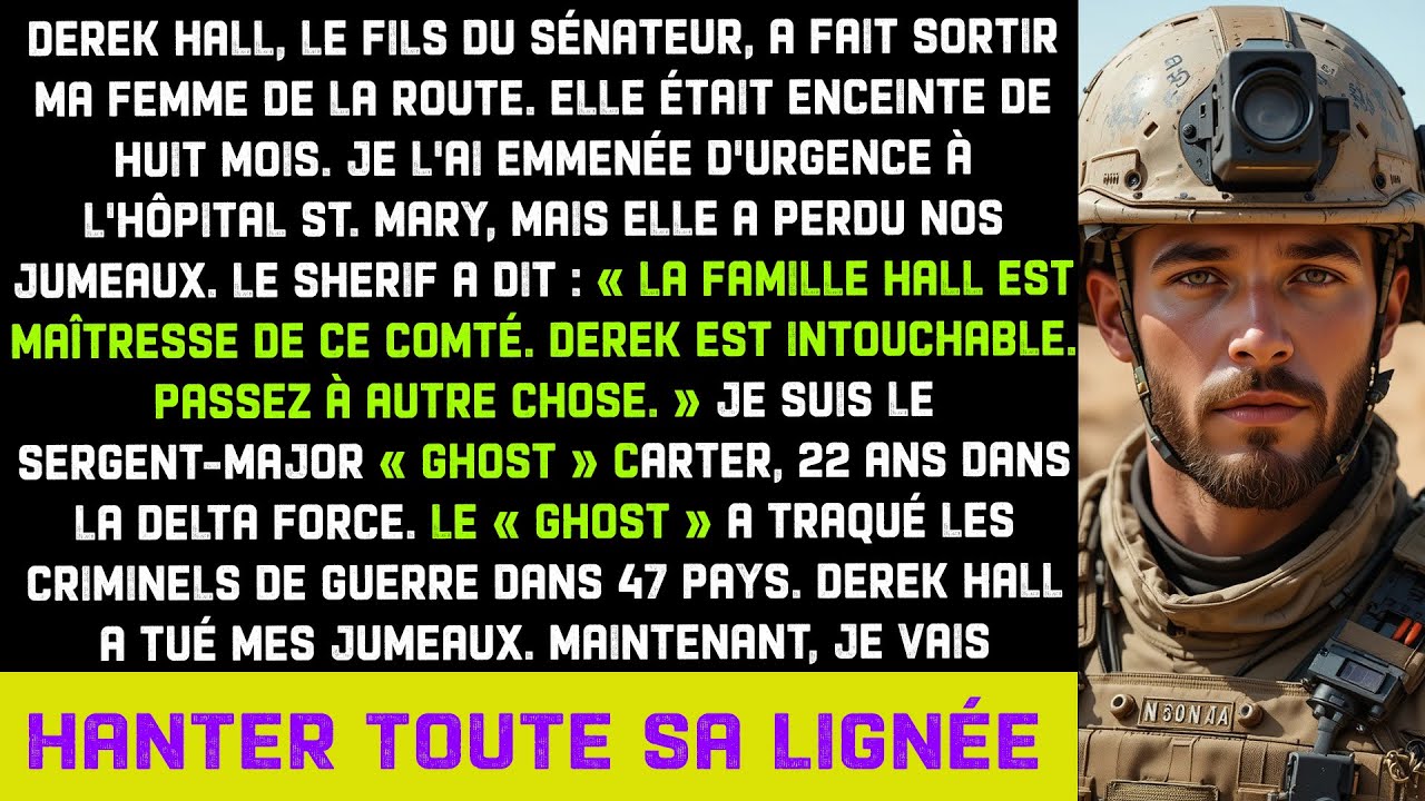 Fils du sénateur a tué ma femme enceinte en délit de fuite—Shérif: il est intouchable. Je suis Ghost