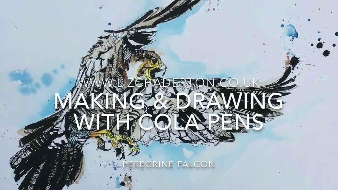 How to make and draw with a cola pen (folded pen)