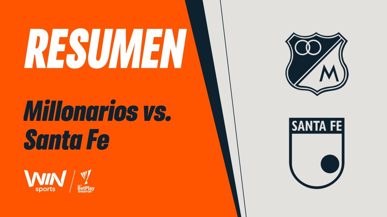 Millonarios vs. Santa Fe (resumen y goles) | Liga BetPlay Dimayor 2026-1 | Fecha 16