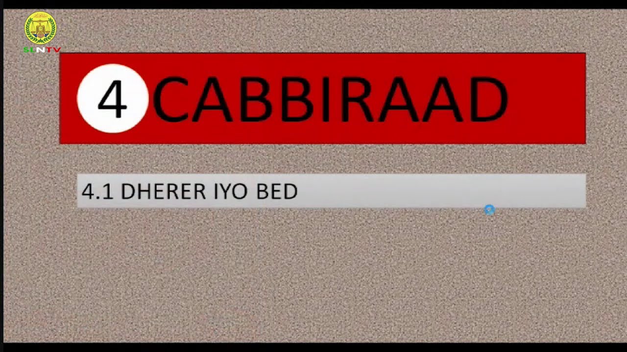 Casharka 01 | Xisaab Fasalka 8-aad | Cutubka 4-aad | © SLNTV