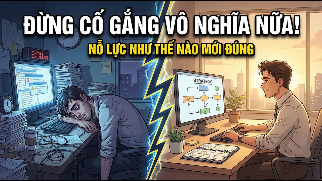 Đừng làm việc CHĂM CHỈ, hãy làm việc THÔNG MINH