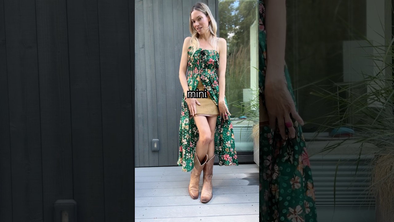 Have you tried the mini skirt + open dress combo? It works! 😍👌