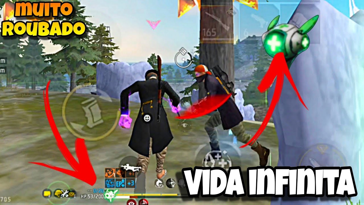 VIDA INFINITA NA NOVA ATUALIZAÇÃO, TESTEI E FIQUEI IMPRESSIONADO, FREE FIRE 