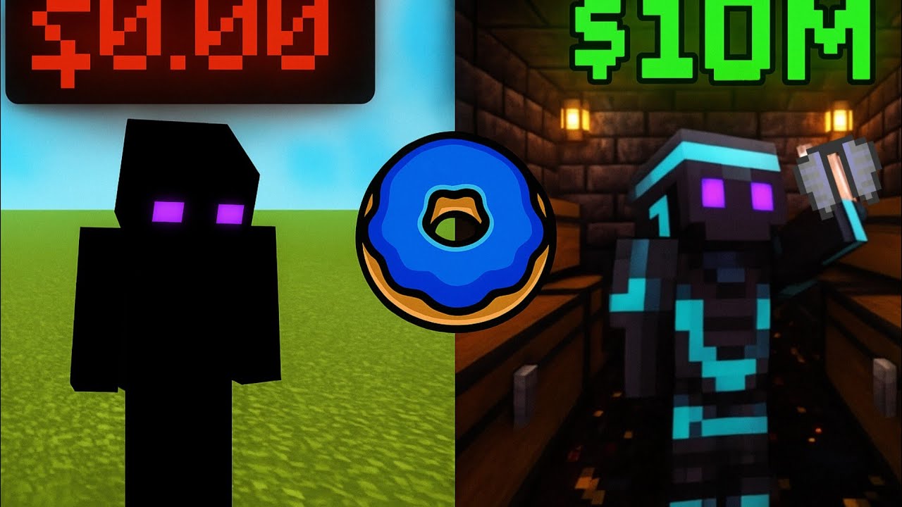 از صفر تا 10 میلیون در Donut SMP! 🍩🔥